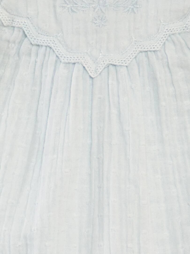 Combinaison en plumetis   Bleu