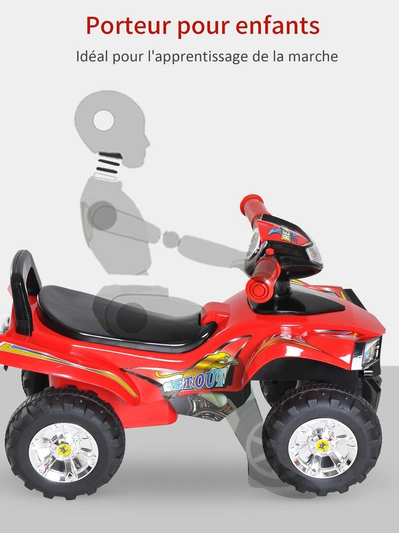 Porteur enfants 12 36 mois rouge noir   Rouge