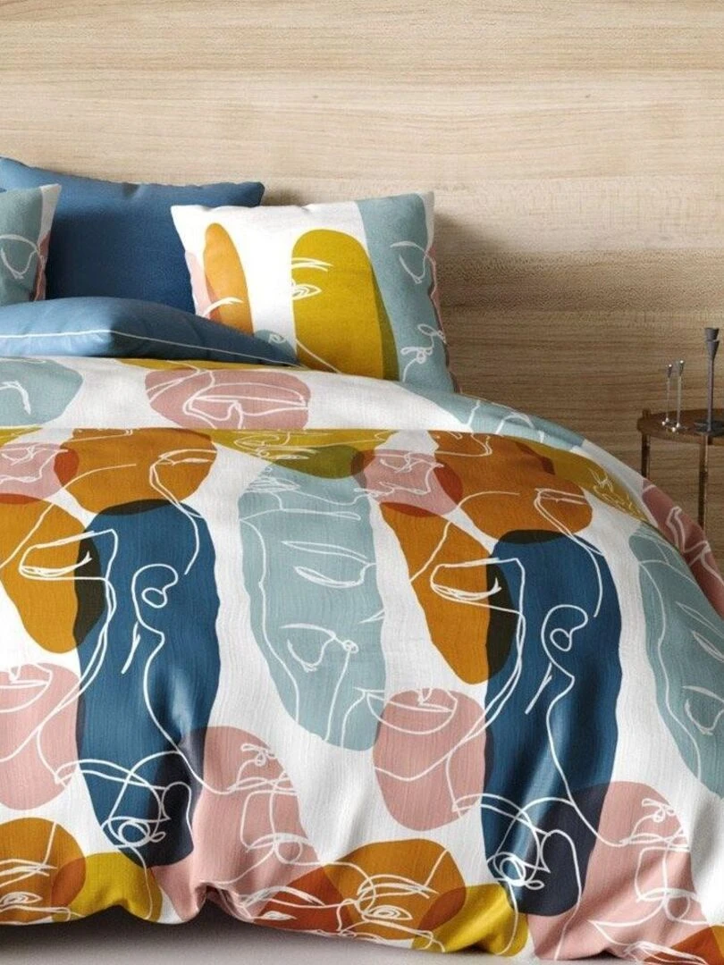 Housse de couette  Paloma + taie(s) 100% coton 57 fils   Blanc