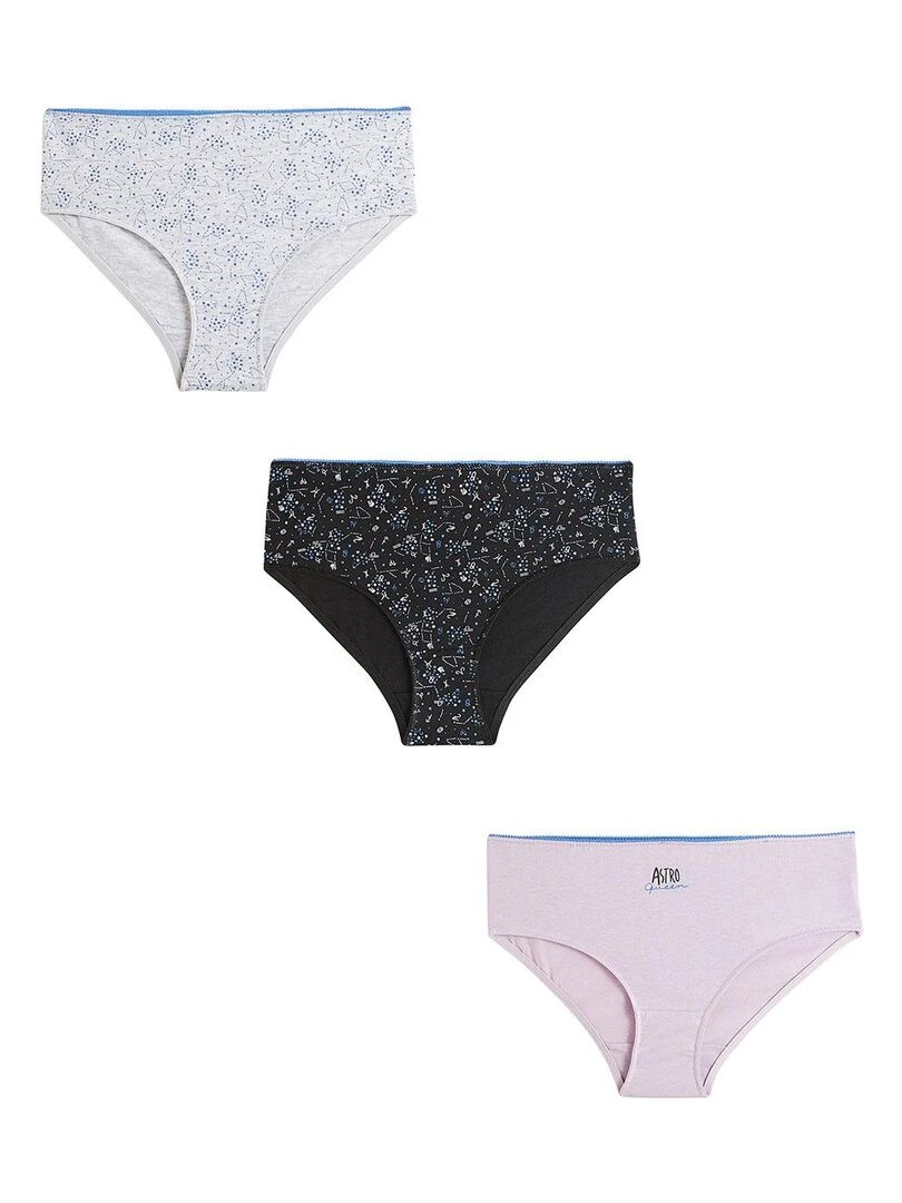 Lot de 3 culottes fille Ralana Multicolore