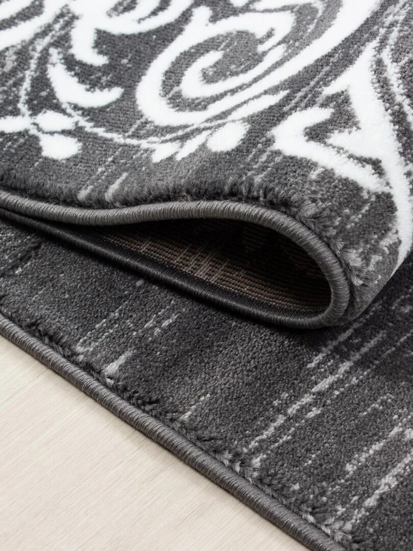 Tapis salon FLORINI OEKO TEX® Gris