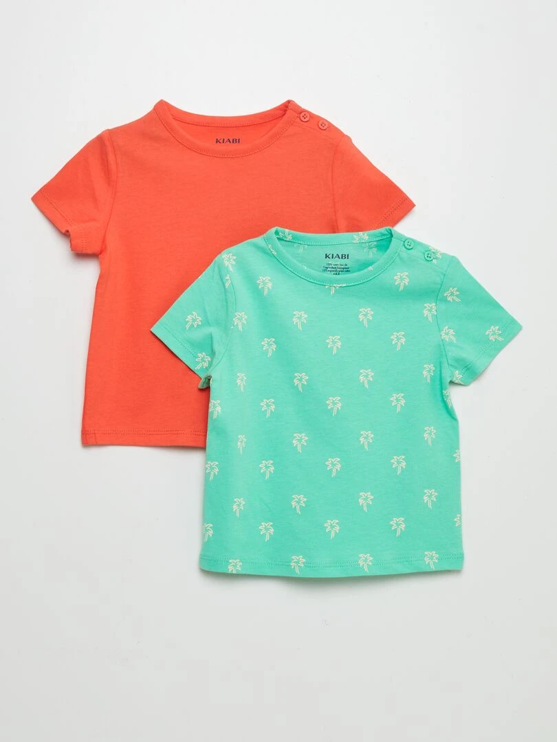 Lot de 2 t shirts Rouge