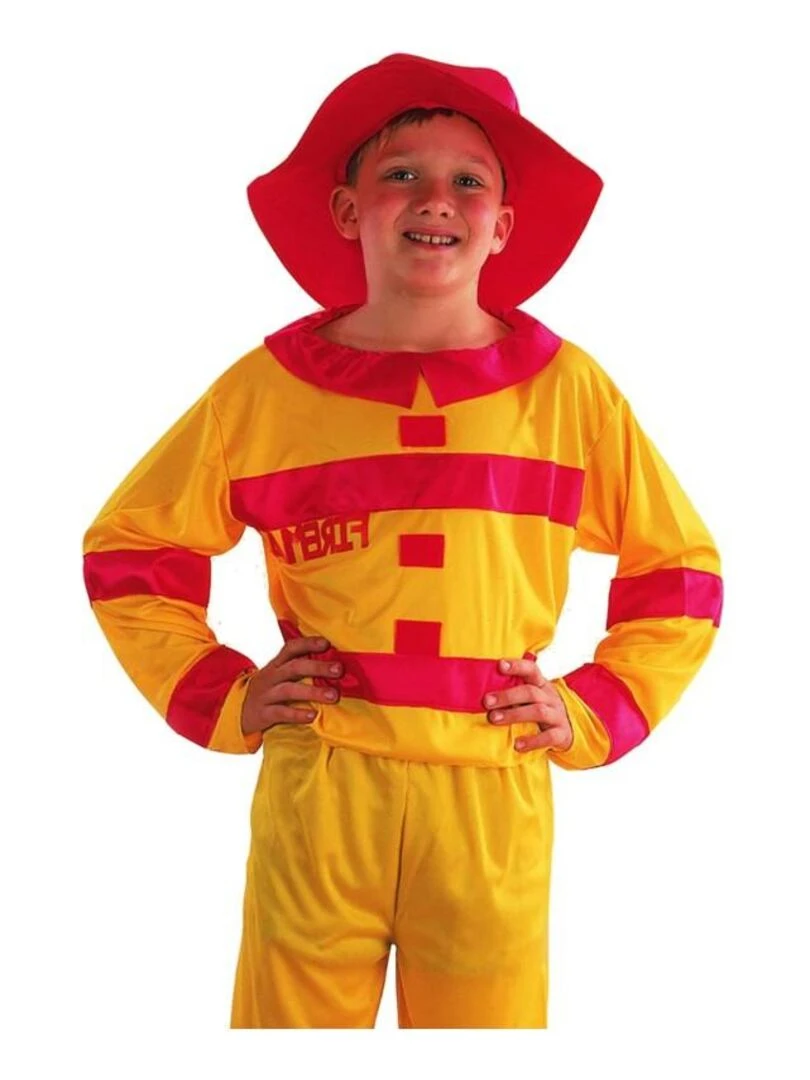 Déguisement Pompier jaune enfant Jaune