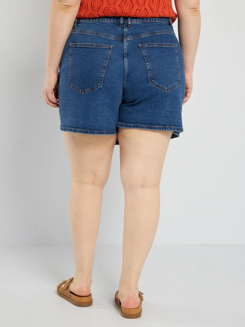 Jupe short en denim   Bleu