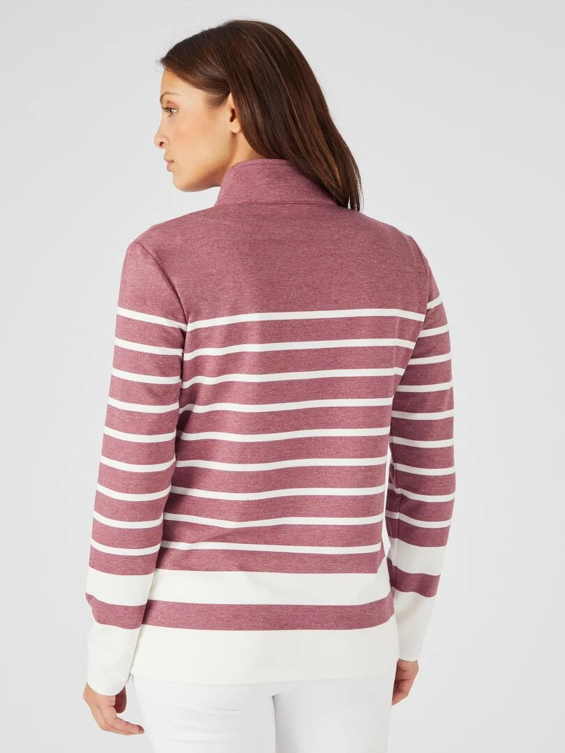 Gilet zippé intérieur bouclette   Happy D. by Damart   Bordeaux