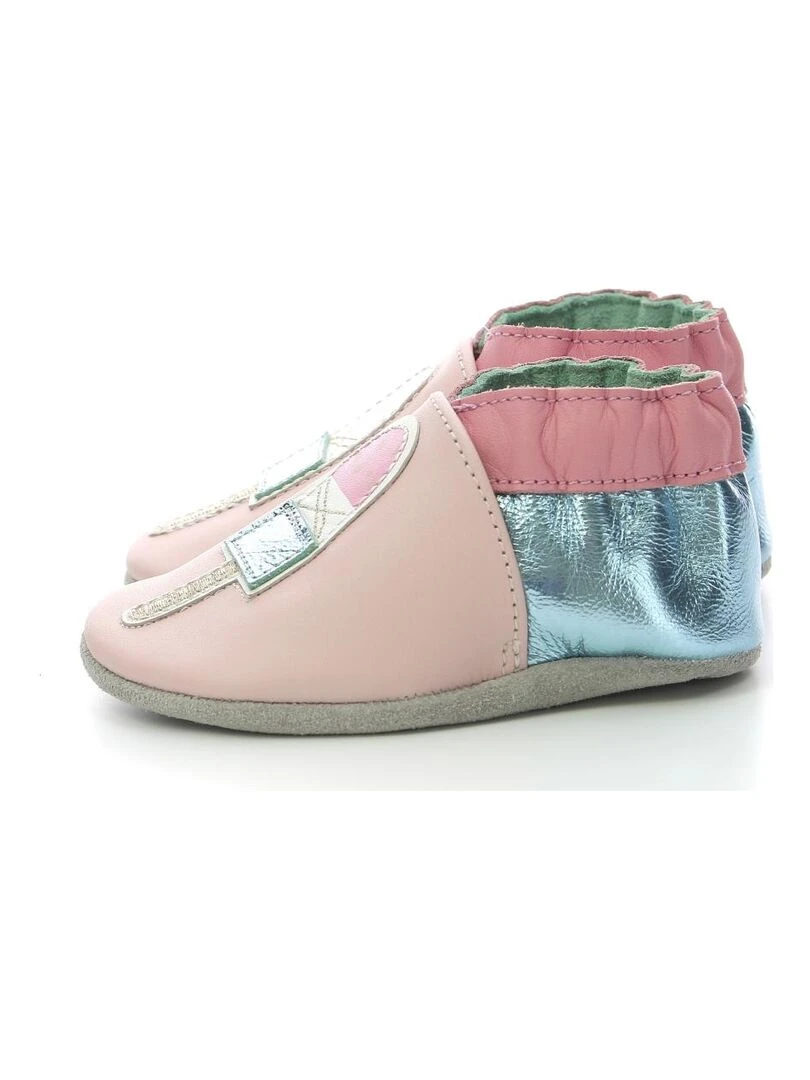 Chaussons Cuir Multico Ice   Rose