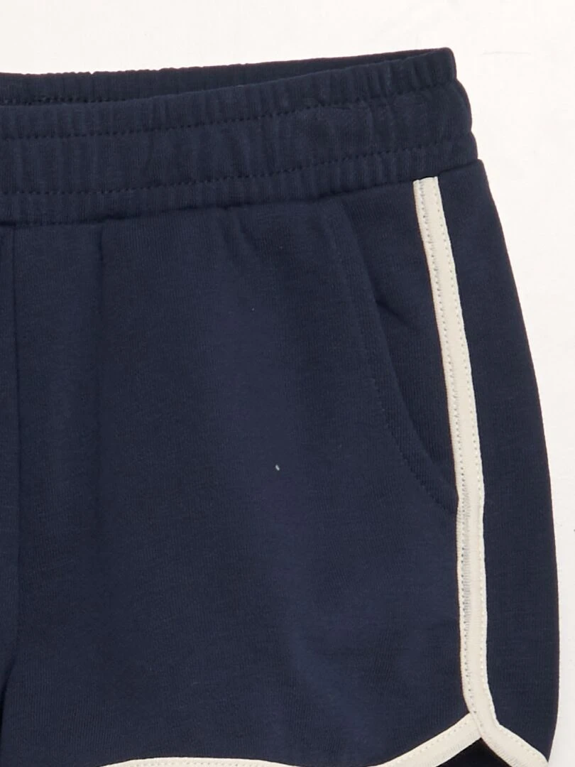 Short en molleton fin   BLEU