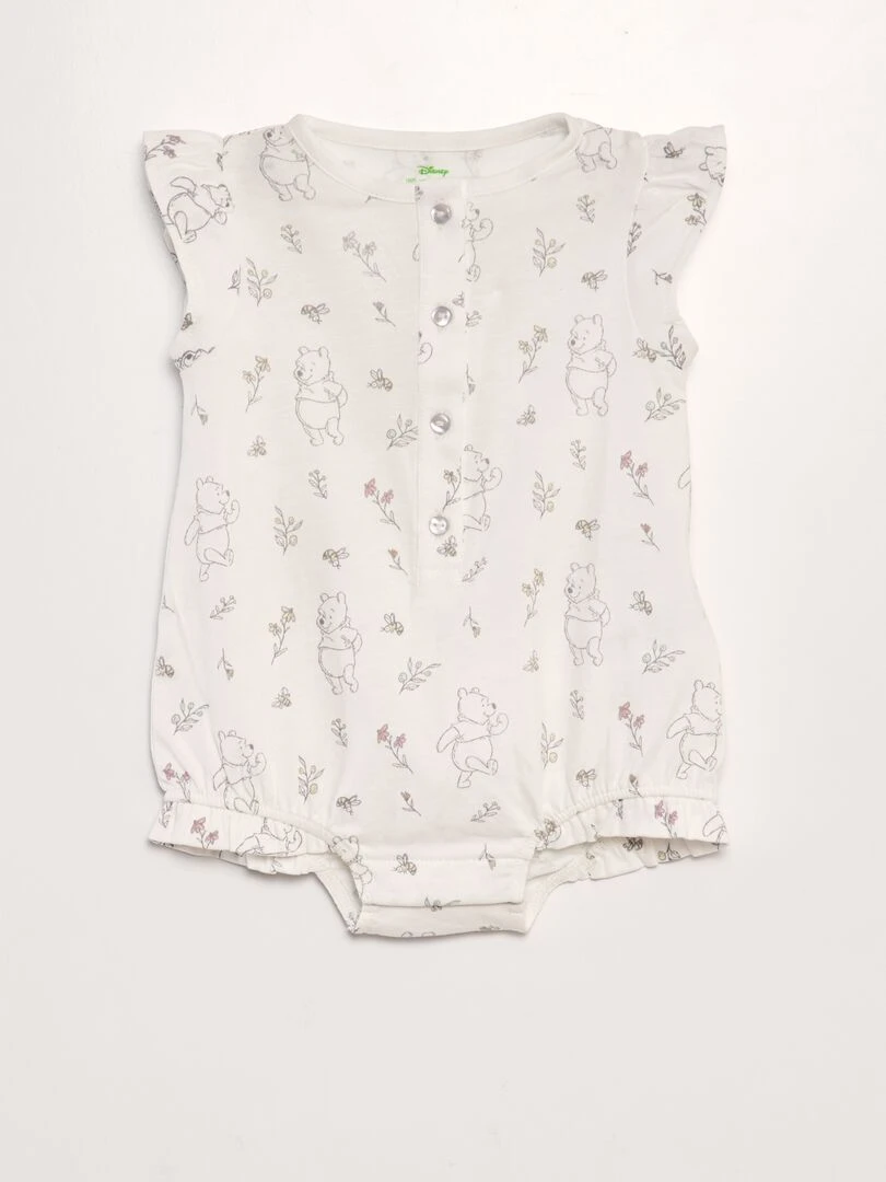 Ensemble bob + barboteuse 'Winnie' 2 pièces Blanc