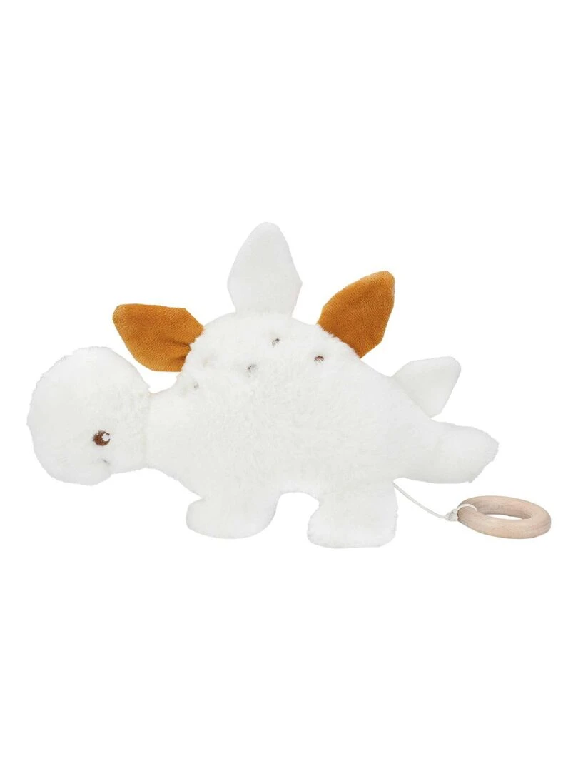 Peluche musicale en forme de dinosaure pour bébé Ecru
