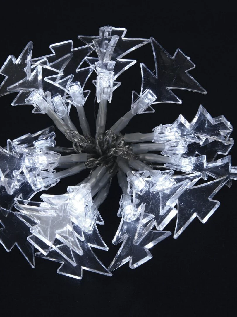 Guirlande interieur sapin 20 LED blanc Blanc