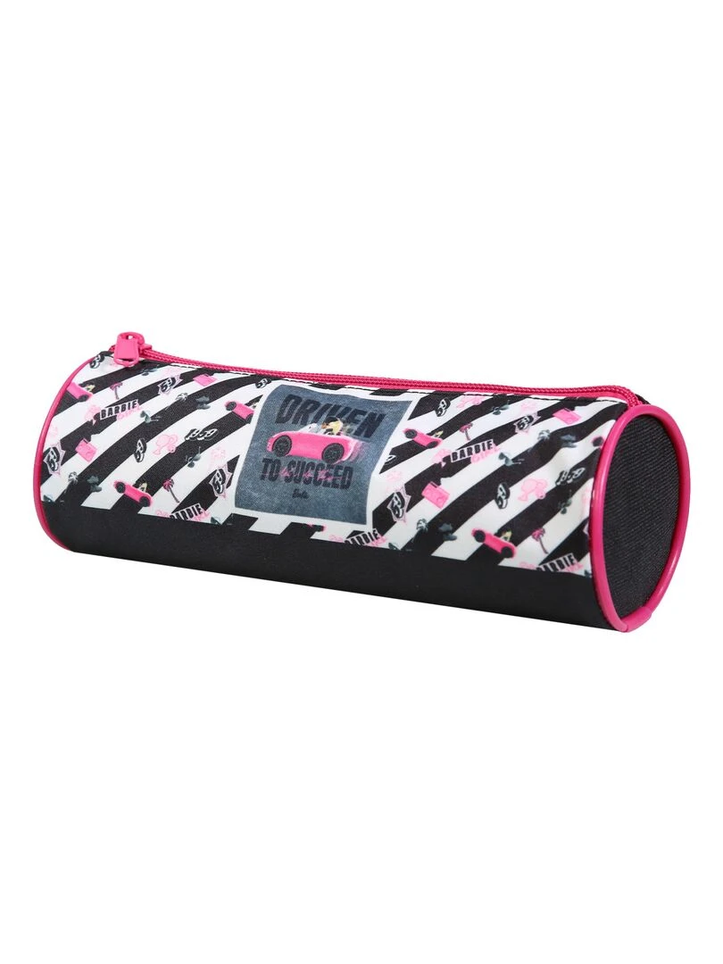 BAGTROTTER Trousse scolaire ronde Barbie Voiture Multicolore