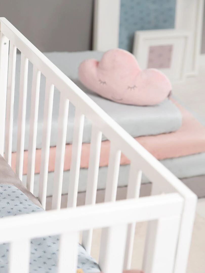 ROBA Drap Housse Extensible "Lil Planet" pour Matelas de Berceau 40x90 cm à 45x90 cm Rose Rose