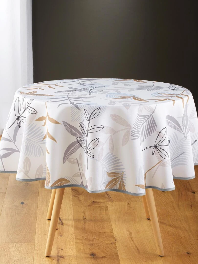 Nappe ronde 180 cm douceur miraline   Blanc