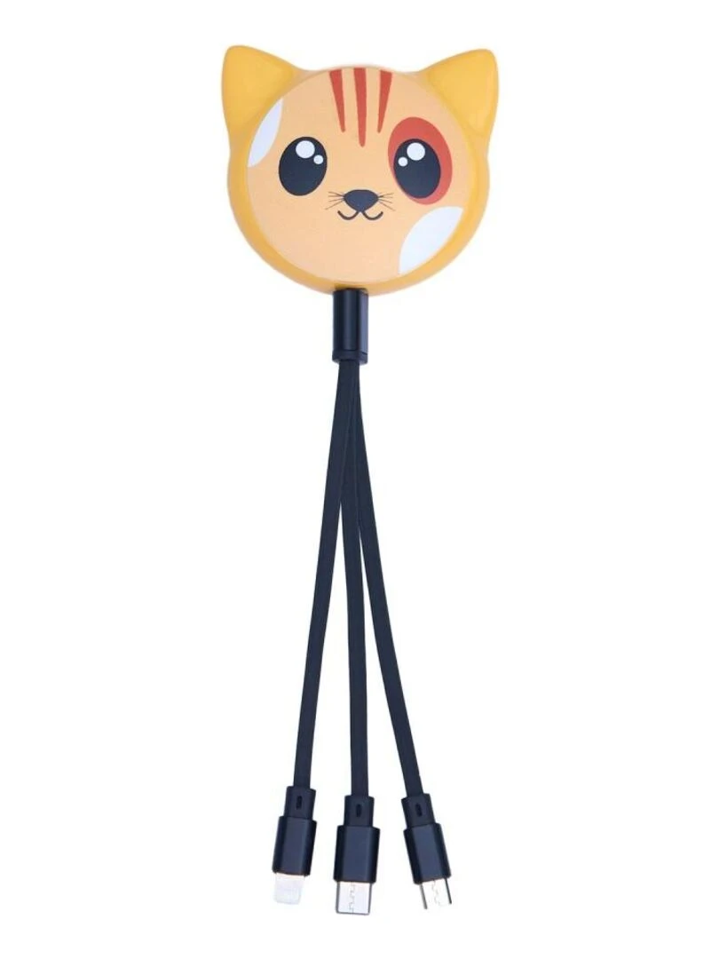 Mob Cable animal multiconnecteur 3 en 1 Chat N/A