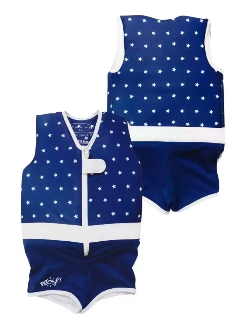 Maillot de Bain Star Enfant avec Flotteurs Accessoire de Natation Garçon Bleu