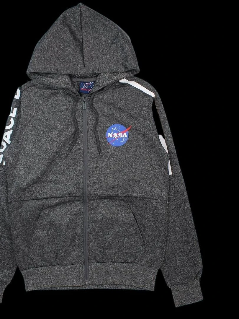 Nasa Ensemble Sweat pantalon homme Imprimé Logo Gris