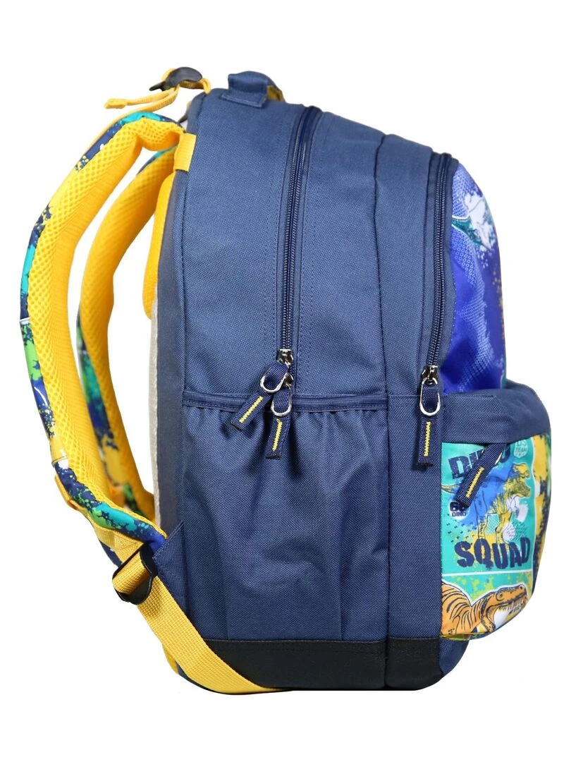 BAGTROTTER Sac à dos 2 compartiments Phileas Bleu Dinosaure   Bleu