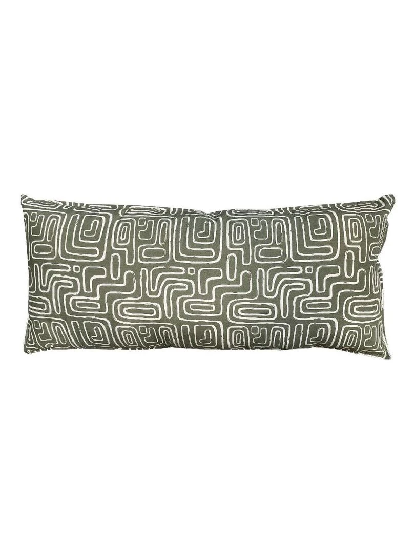 Coussin rectangulaire imprimé coton MATISSE Vert