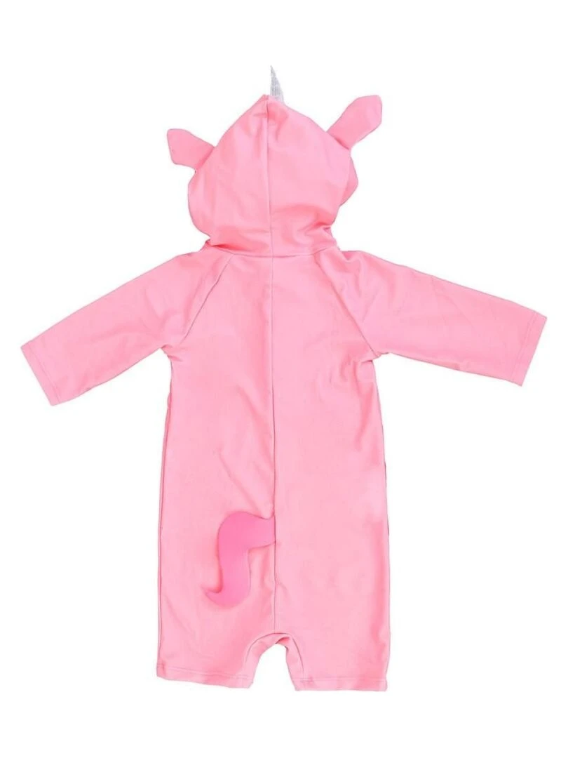 Combinaison de bain enfant licorne 6 ans Rose