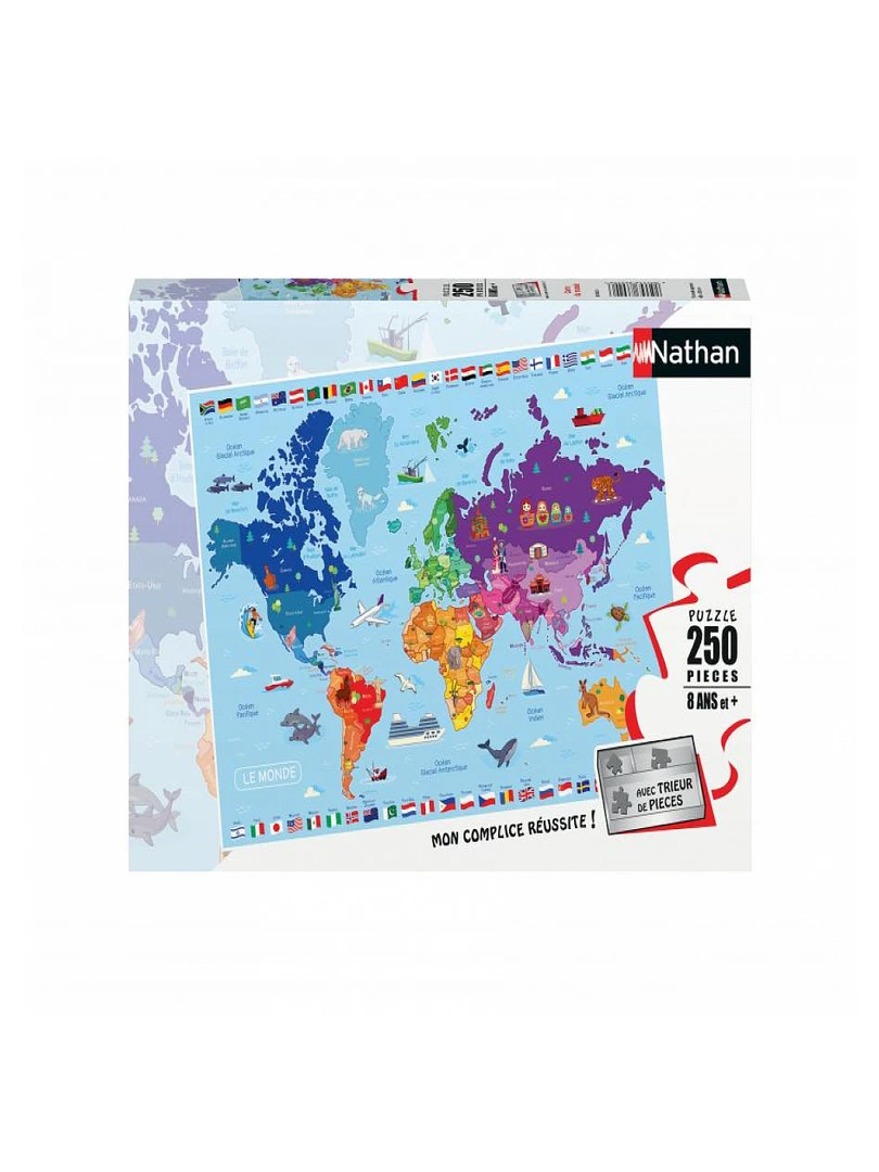 Puzzle 250 P Carte Du Monde N/A