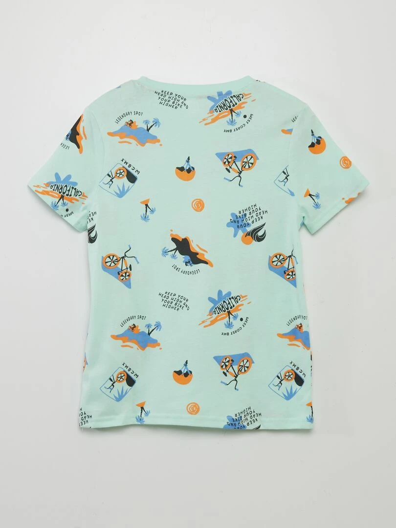 T shirt imprimé   Vert menthe