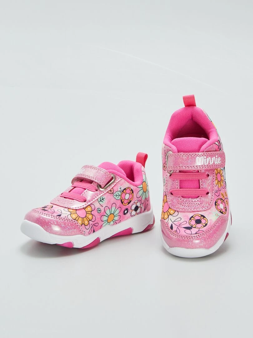 Baskets en toile 'Minnie' 'Disney' lumineuses   Rose
