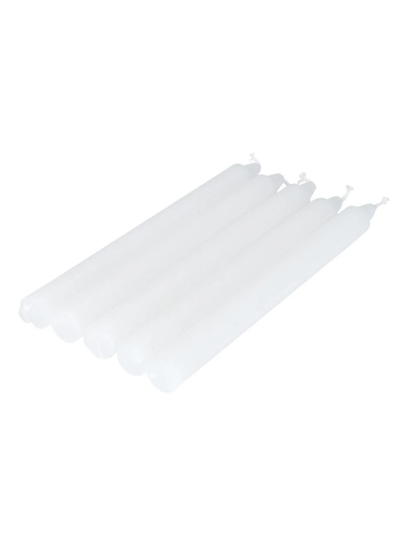 Lot de 5 bougies chandelier Tendance uni Vert