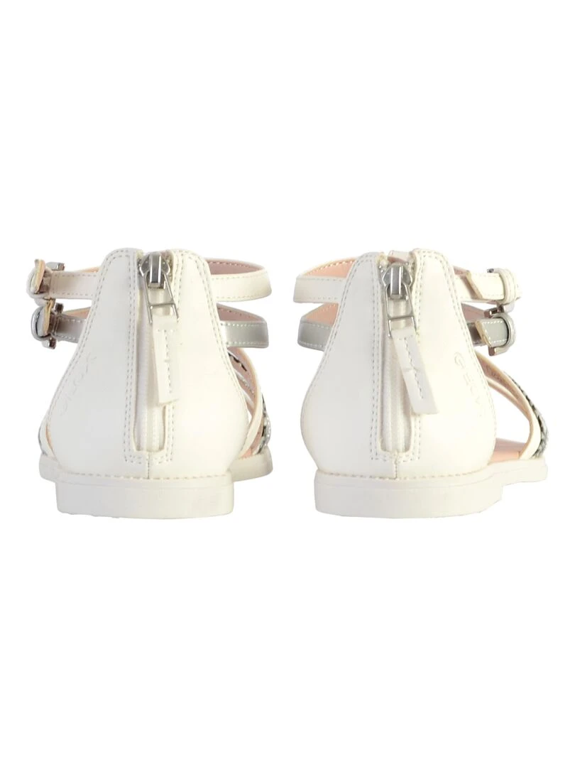 Sandale à brideboucle Geox Juniors Karly   Blanc