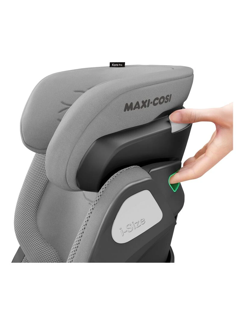 Siège Auto MAXI COSI Kore Pro  Groupe 2/3  i Size  Isofix  Inclinable  Authentic Grey   Blanc Gris