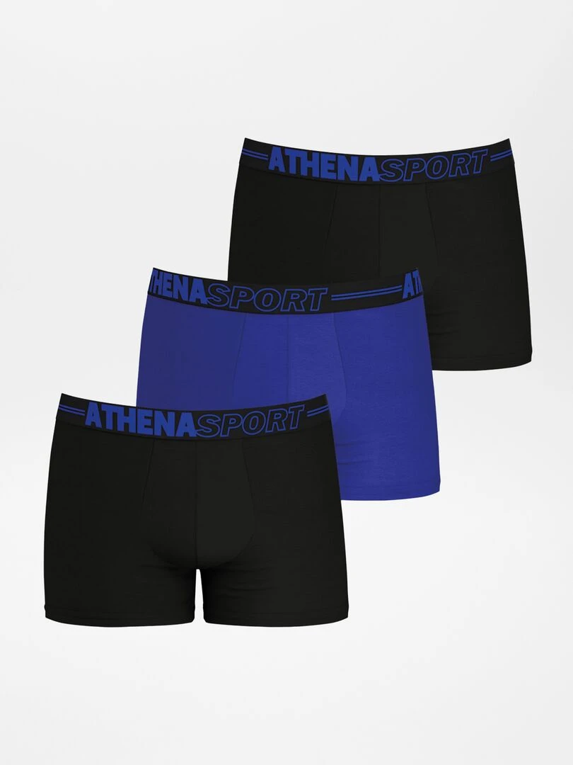 Lot de 3 boxers 'Athena' NOIR