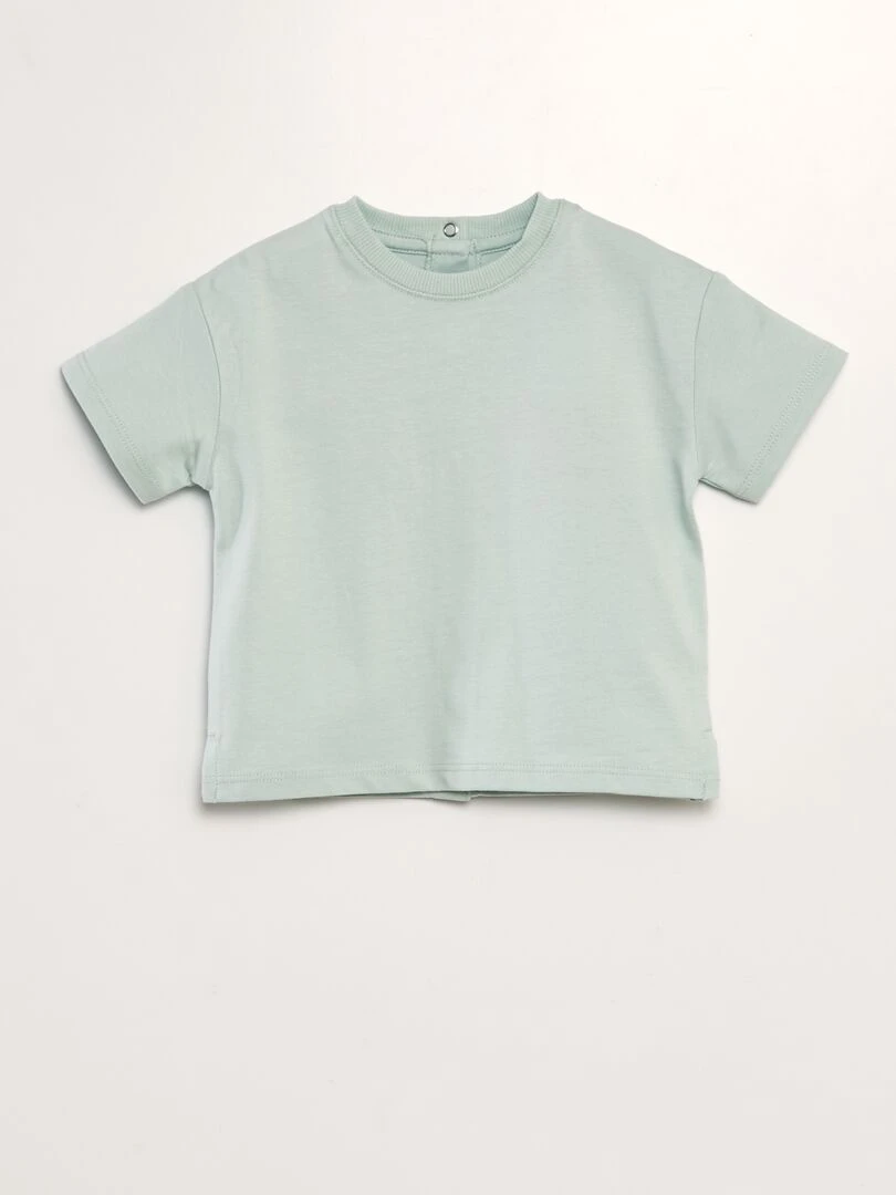 T shirt en coton pressionné au dos Tough Cotton™ Mixte bleu