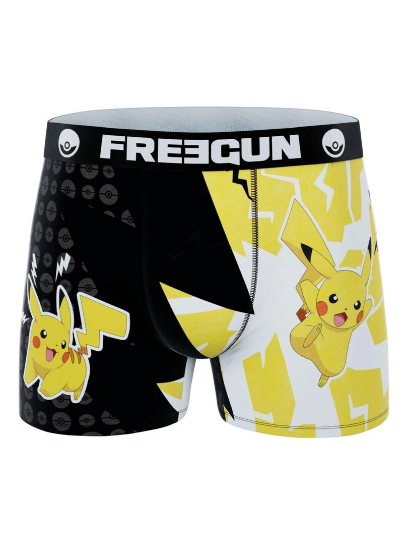 Lot de 3 boxers enfant Pokémon Freegun   Noir
