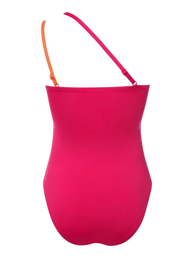 Maillot de bain une pièce asymétrique sans armatures Laos   Rose