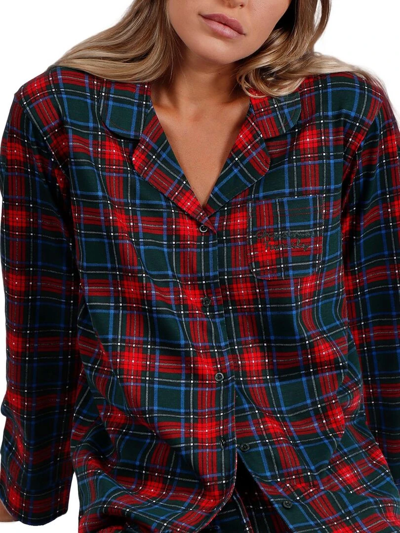 Pyjama pantalon chemise Oh Deer   Vert