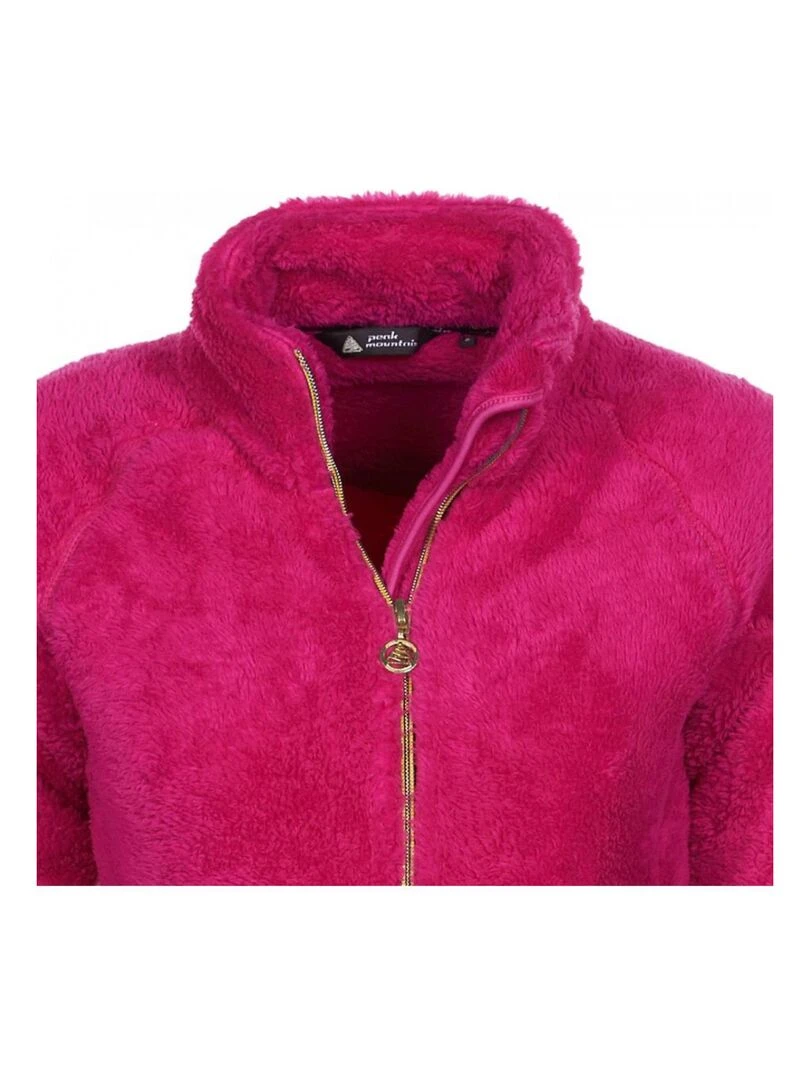 Blouson polaire femme AVIANE   Rose fushia