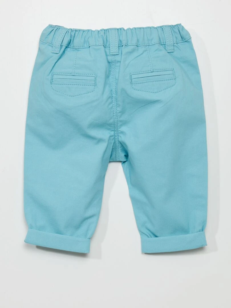 Pantalon en coton Bleu