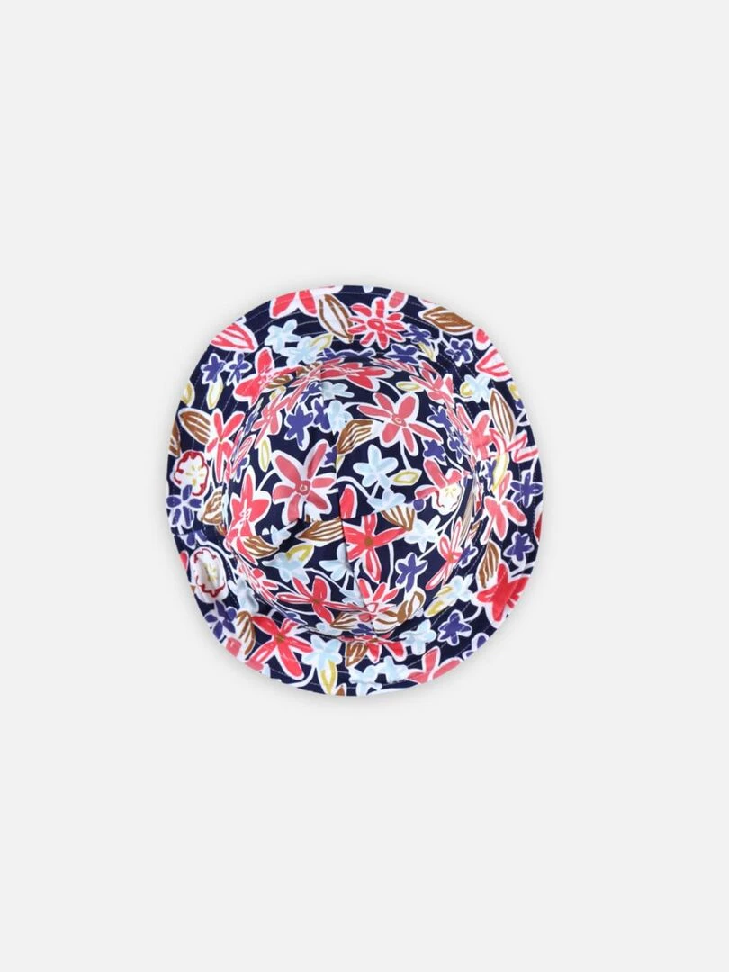 Chapeau réversible avec fleurs   Archimède   Rose