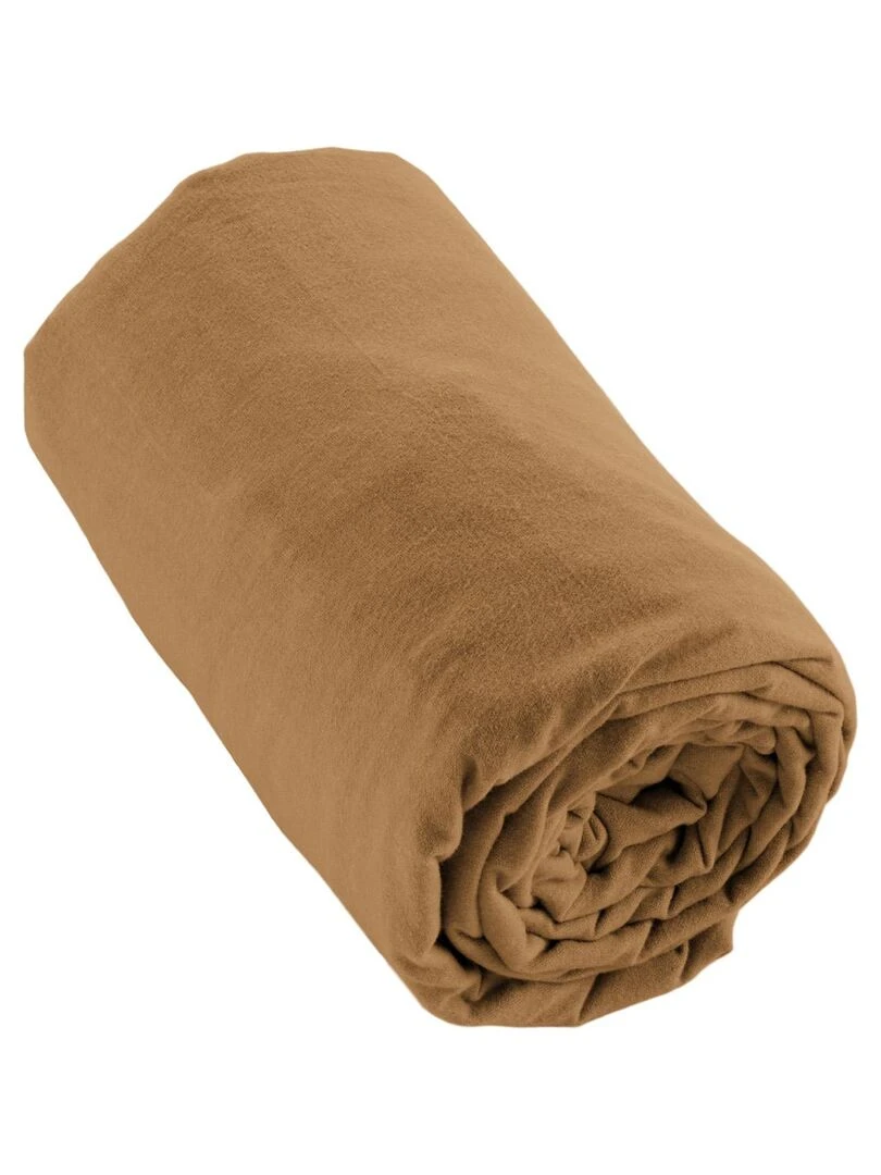 Drap Housse flanelle Collection Candice Marron