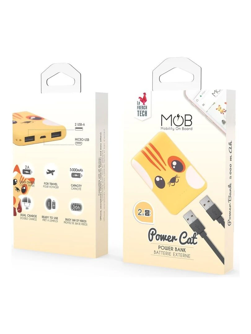 Mob Batterie Externe Power Animal Chat N/A