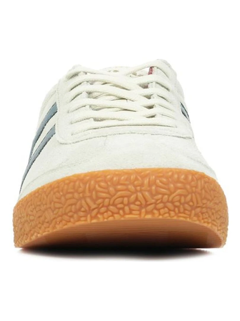 Baskets Gola Harrier Suede   Gris Bleu marine