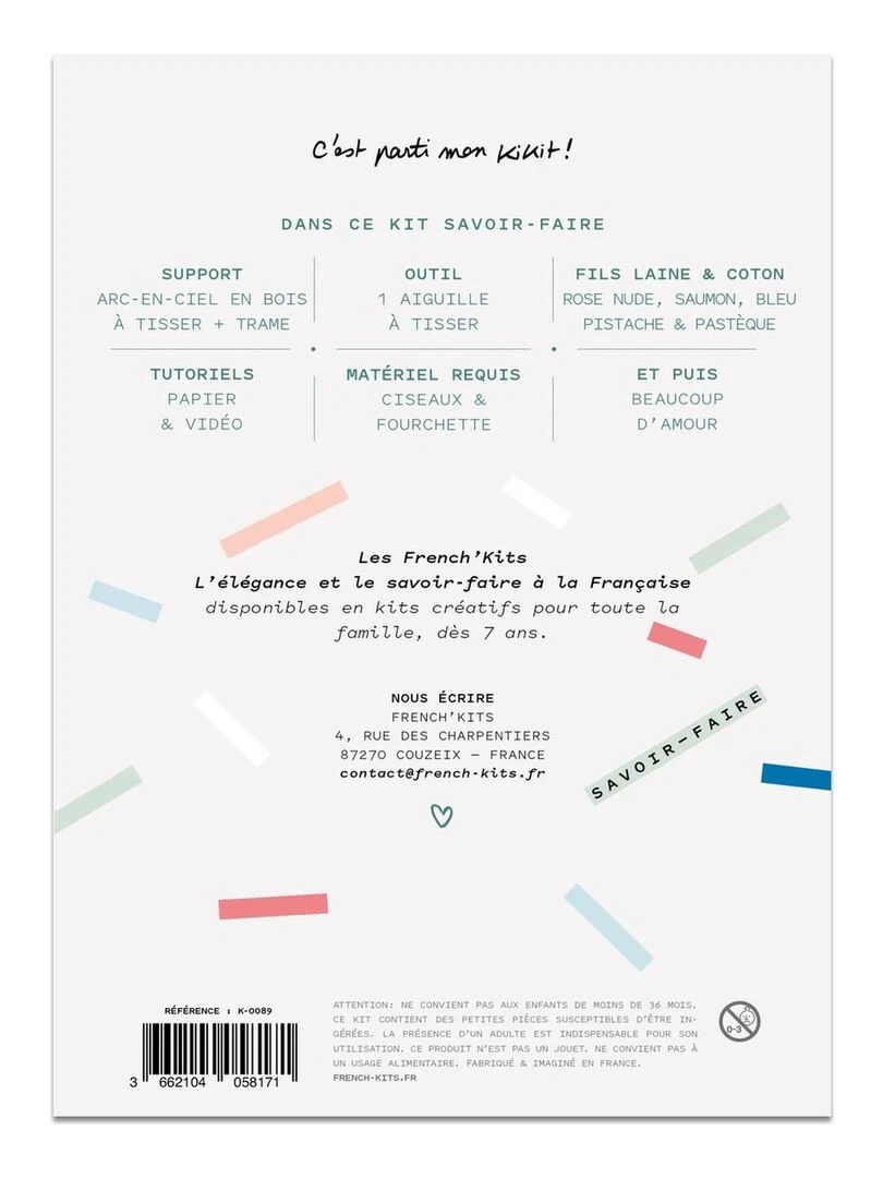 Coffret DIY   Arc en ciel à tisser   N/A
