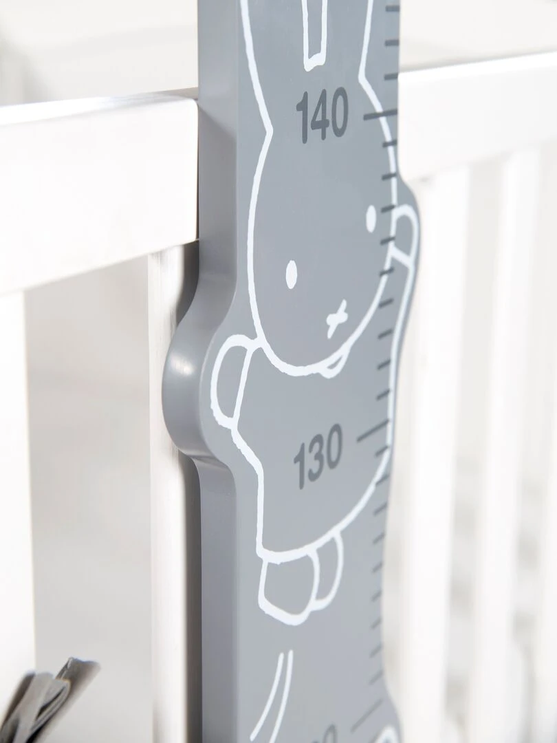 ROBA Toise "miffy®" – Échelle jusqu'à 150 cm pour enfant – Blanc/gris Gris