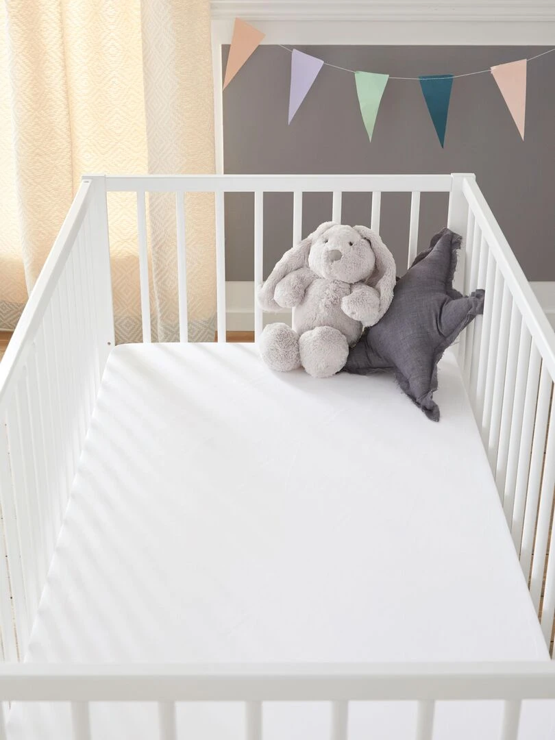 Babysom   Matelas Bébé Climatisé 70x140 cm   Épaisseur 10 cm   Fabrication française   Blanc
