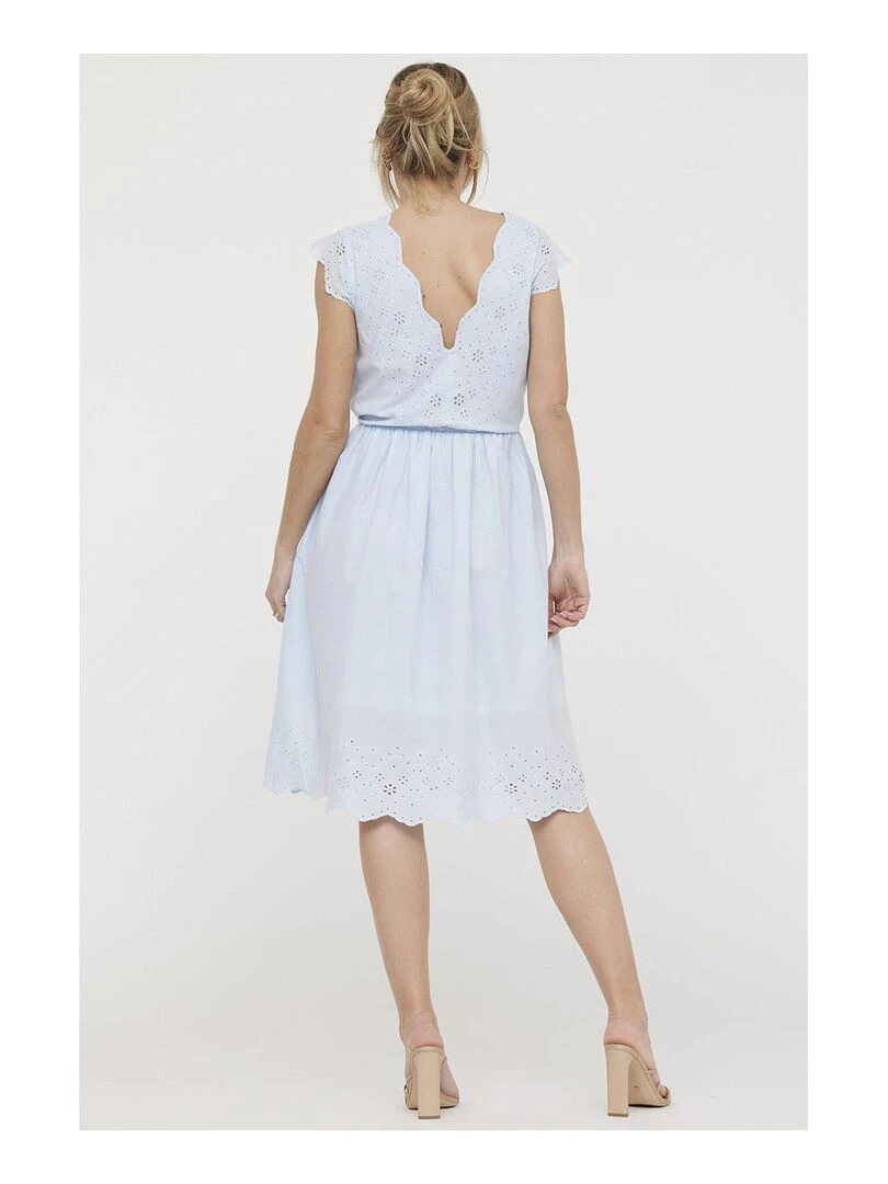 Lee Cooper Robe sans manches coton LYA Bleu gris