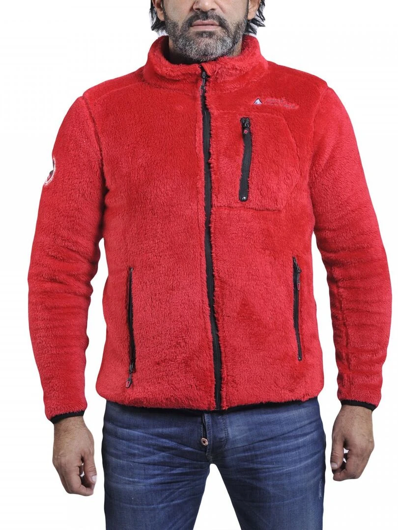 Blouson polaire homme CARIAN PEAK MOUNTAIN Rouge