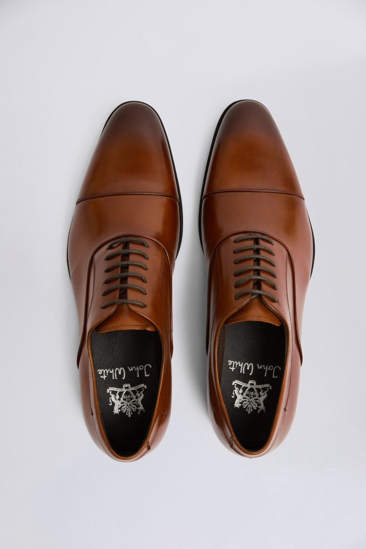 John White Guildhall Tan Oxford Shoes Buy Online at Moss