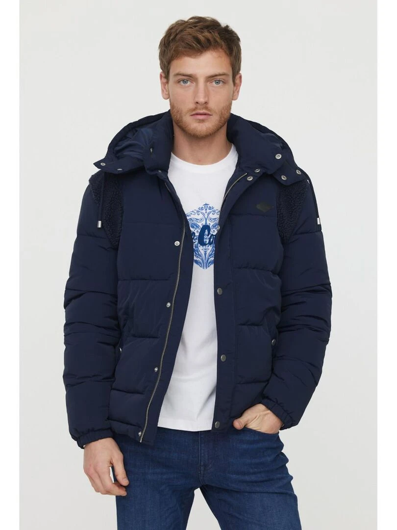 Lee Cooper   T Shirt manches longues coton regular ANZO   Blanc