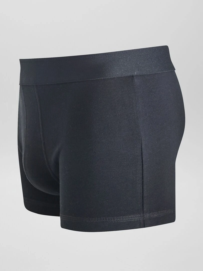 Lot de 3 boxers unis   noir
