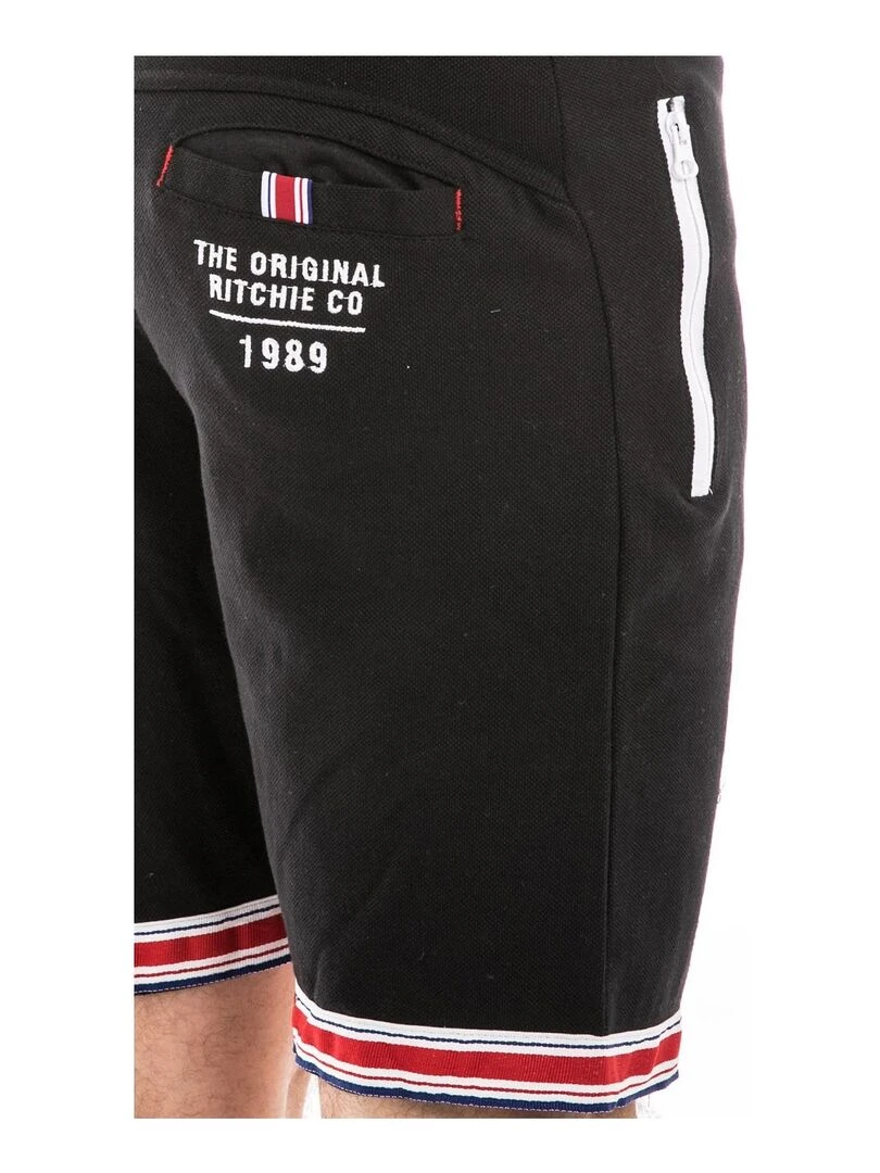 Bermuda molleton BANCROFT   Noir