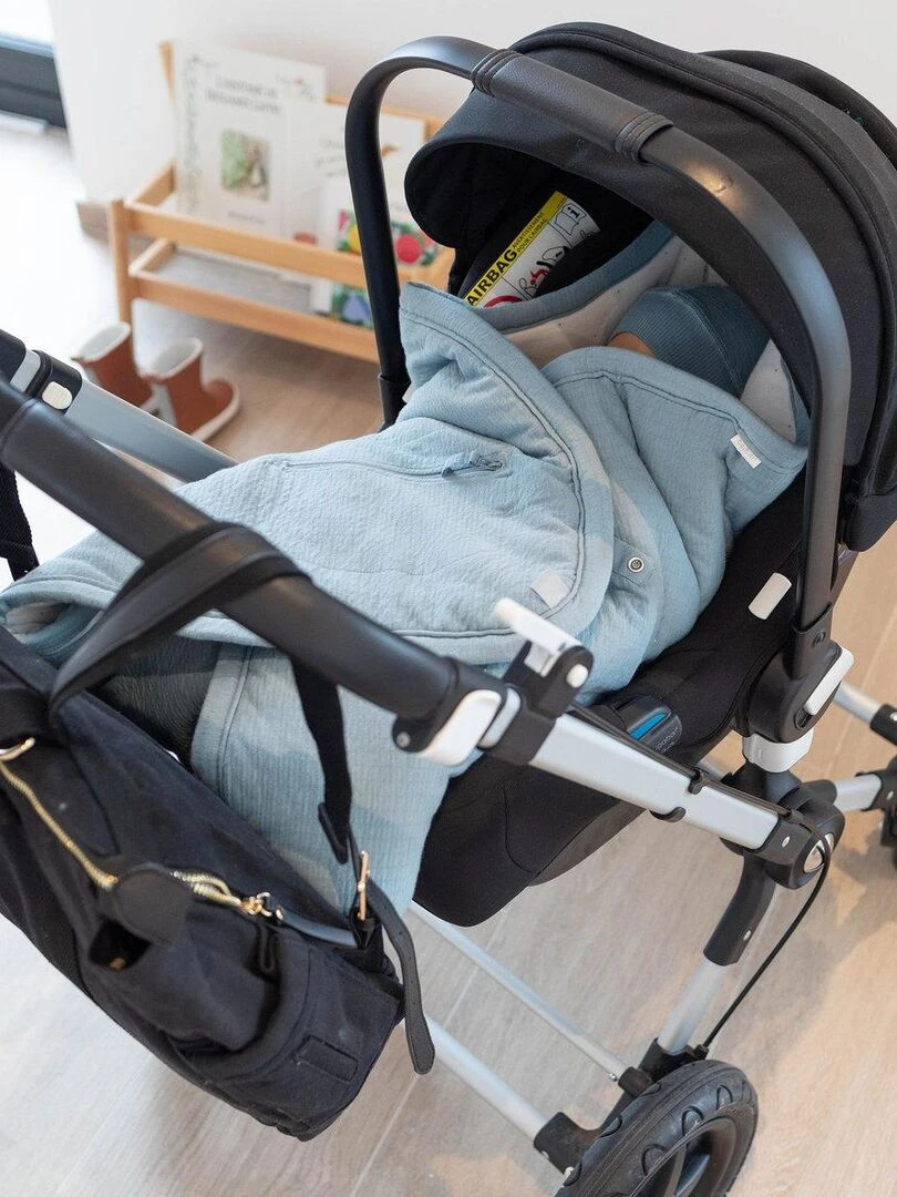 Bemini Nid d'ange BISIDE ouatiné Pady tetra jersey et jersey   Bleu foncé